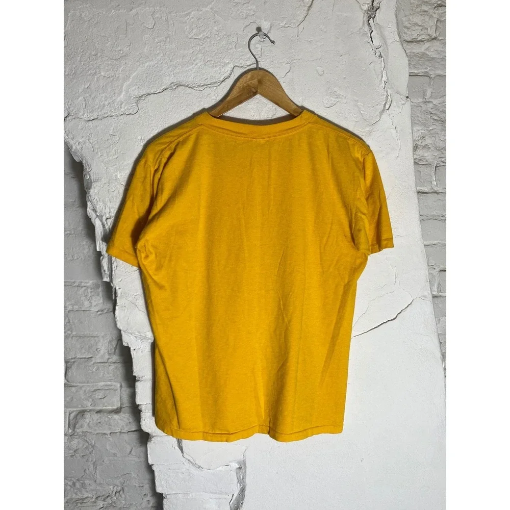 Vintage 1980s Marine Corp Camp Hansen Okinawa Felt Print Tshirt Mens‎ Medium